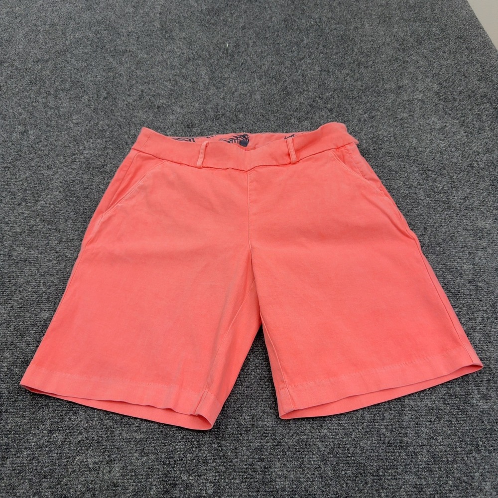 Fresh Produce Shorts Womens 10 Pink Cotton Modal Stretch Casual Chino Summer